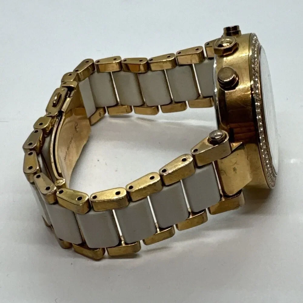 Michael Kors Parker MK5774 Women Two-Tone Analog Dial Quartz Wrist Watch JNA621